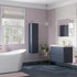 calvino 800mm 2 drawer wall hung basin unit matt indigo, Alessio, Wall Hung Vanity Unit, 3
