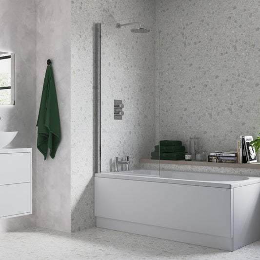 Single Curved Edge Bath Screen