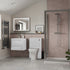 vito 610mm wall hung 2 drawer basin unit basin white gloss, Alessio, Wall Hung Vanity Unit, 5
