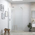 rosa 1000mm wetroom panel with 500mm side panel support bar, Alessio, Chrome, Shower Enclosures, Walk In Shower Enclosures, 3