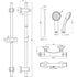 alessia thermostatic bar mixer shower, Alessio, Mixer Showers, Showers, 5