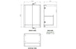 calvino 600mm 2 door floor standing basin unit matt grey, Alessio, Sink Vanity Unit, Basin Unit, 7