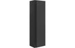 Zane 350mm Wall Hung 1 Door Tall Unit - Matt Black & Glass Finish