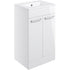 vito 510mm floor standing 2 door basin unit basin white glo, Alessio, Sink Vanity Unit, Basin Unit, 1