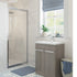 aria 900mm infold shower door 800mm side panel, Alessio, chrome, Pivot Shower Doors, Shower Enclosures, Square Shower Enclosures, 2