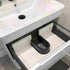calvino 500mm 2 door floor standing basin unit gloss white, Alessio, Sink Vanity Unit, Basin Unit, 3