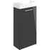 Vito Cloakroom Suite Anthracite Gloss