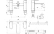 amo chrome bath filler tap with shower mixer kit, Alessio, Chrome Bath Shower Mixer Taps, Bath Taps, Taps, 4