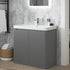 calvino 800mm 2 door floor standing basin unit matt grey, Alessio, Sink Vanity Unit, Basin Unit, 1