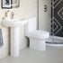 Elisa Close Coupled Open Back Comfort Height WC & Soft Close Toilet Seat