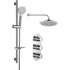 carlo round shower pack two outlet with riser overhead kit, Alessio, Mixer Showers, Shower Valves, Showers, 2