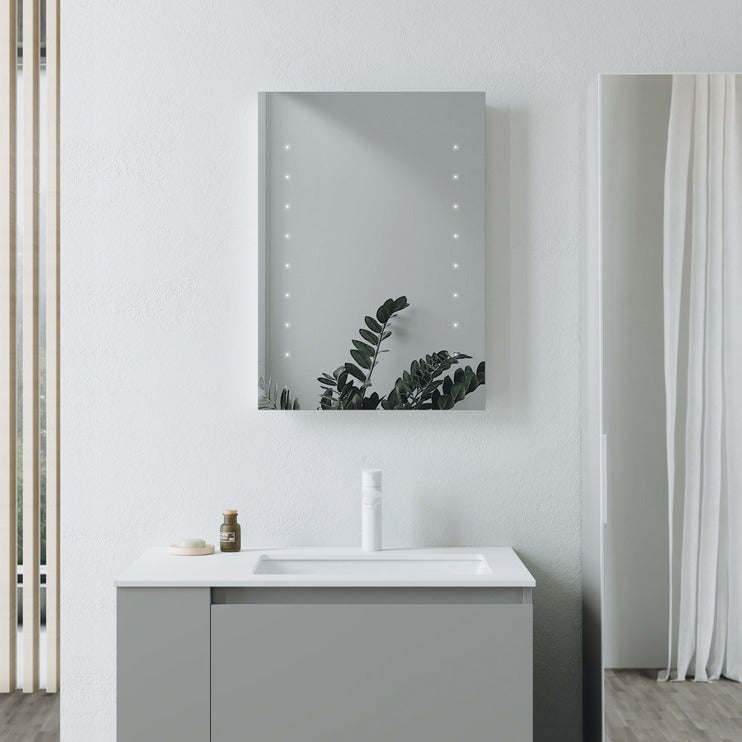 Malmo 400x600mm Rectangle Battery-Operated LED Mirror