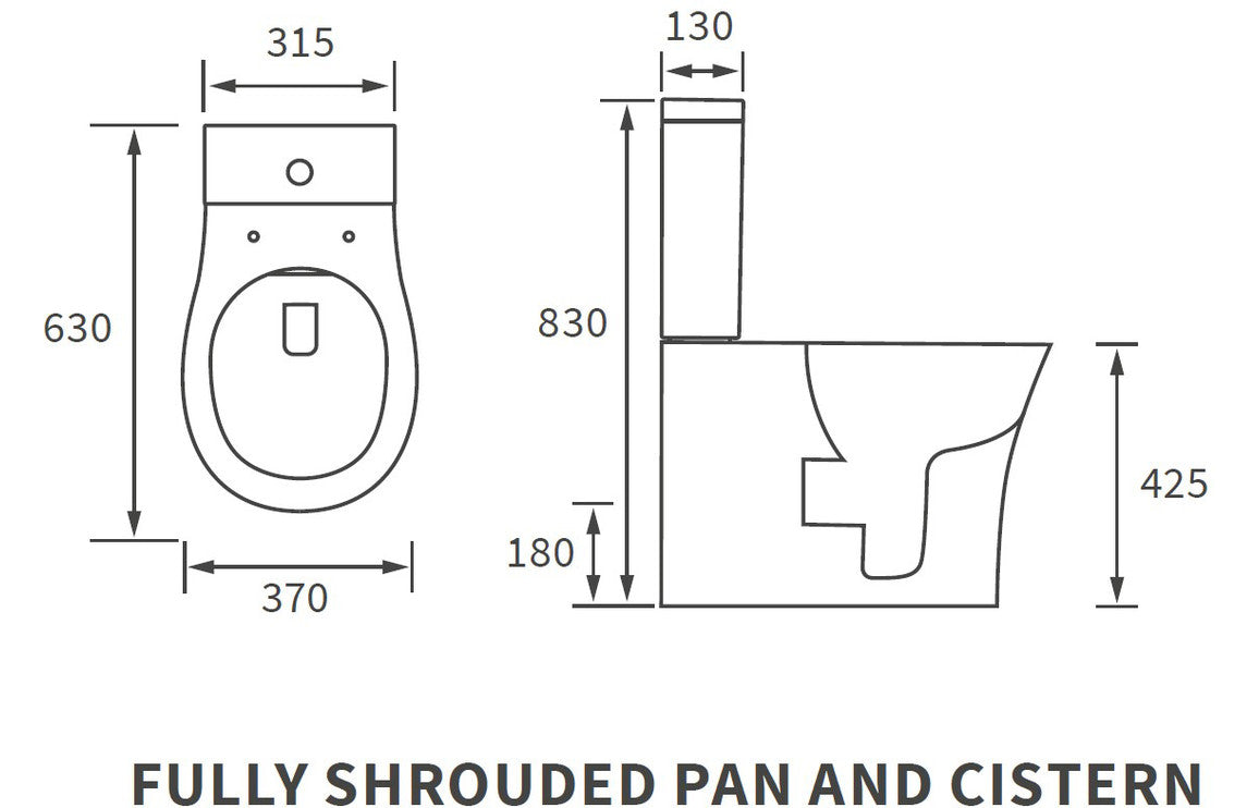 Anna Rimless Fully Shrouded WC & Soft Close Seat