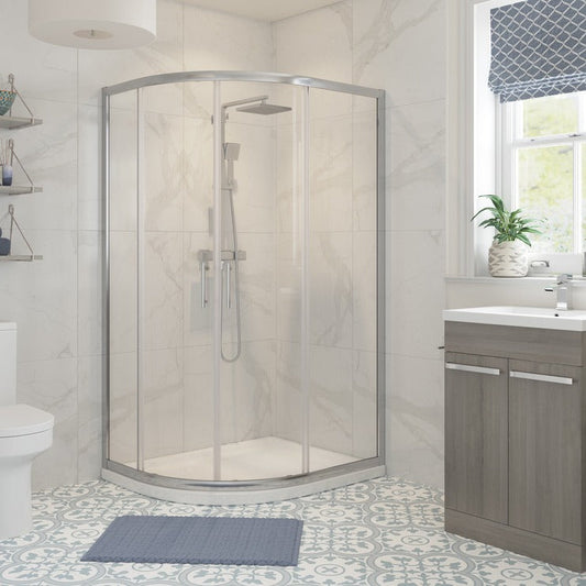 aria 1200x900mm 2 door offset quadrant shower enclosure, Alessio, chrome, Offset Quadrant Shower Enclosures, Shower Enclosures, 1