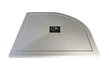 25mm ultra slim 1200mm x 900mm offset quadrant tray waste l h, Alessio, white, Offset Quadrant Trays, Shower Trays, 2