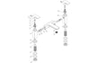 antonio chrome bath filler mixer tap, Alessio, Chrome Bath Taps, Taps, 5
