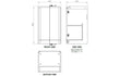 calvino 500mm 2 door floor standing basin unit gloss white, Alessio, Sink Vanity Unit, Basin Unit, 7
