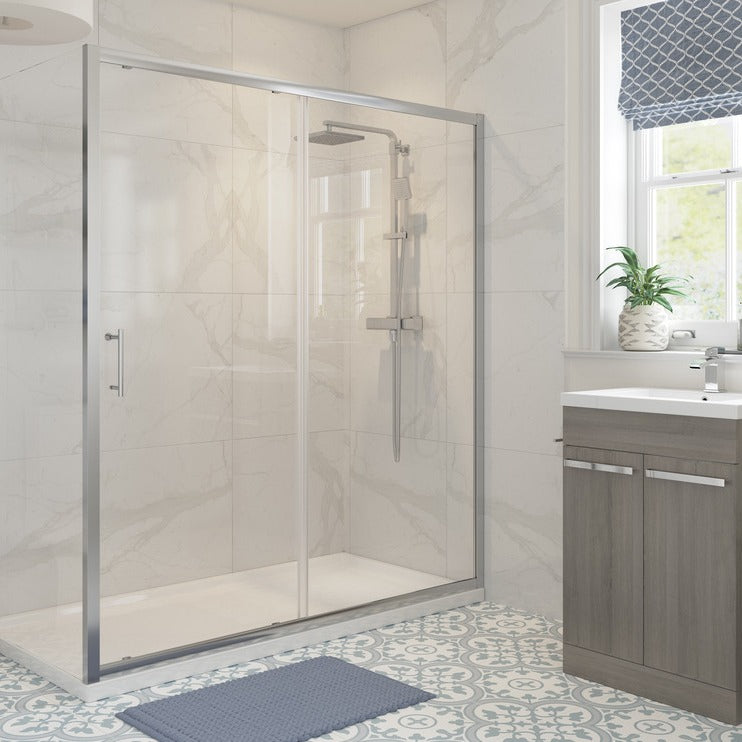 Aria 1600mm Sliding Shower Door & 800mm Side Panel