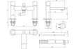 oria chrome bath shower mixer tap, Alessio, Chrome Bath Shower Mixer Taps, Bath Taps, Taps, 7