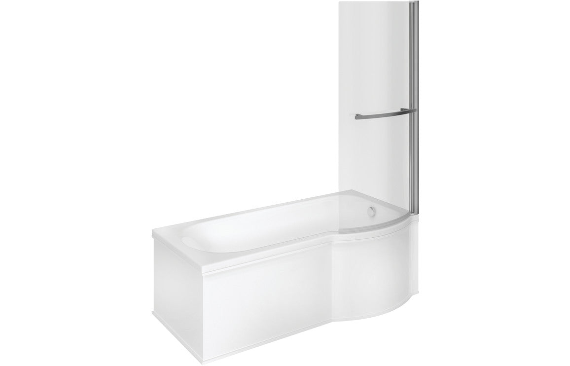 Ludo P Shape 1700x850x560mm  Shower Bath Pack (RH)