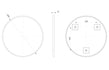 arto 600mm round mirror brushed brass, Alessio, Mirrors, Round Mirrors, Standard Bathroom Mirrors, 3