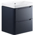 calvino 600mm 2 drawer wall hung basin unit matt indigo, Alessio, Wall Hung Vanity Unit, 6