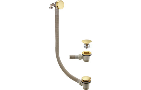 Bath Filler Waste And Overflow - Brushed Brass