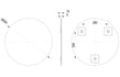 sleek 500mm round mirror, Alessio, Mirrors, Round Mirrors, Standard Bathroom Mirrors, 4