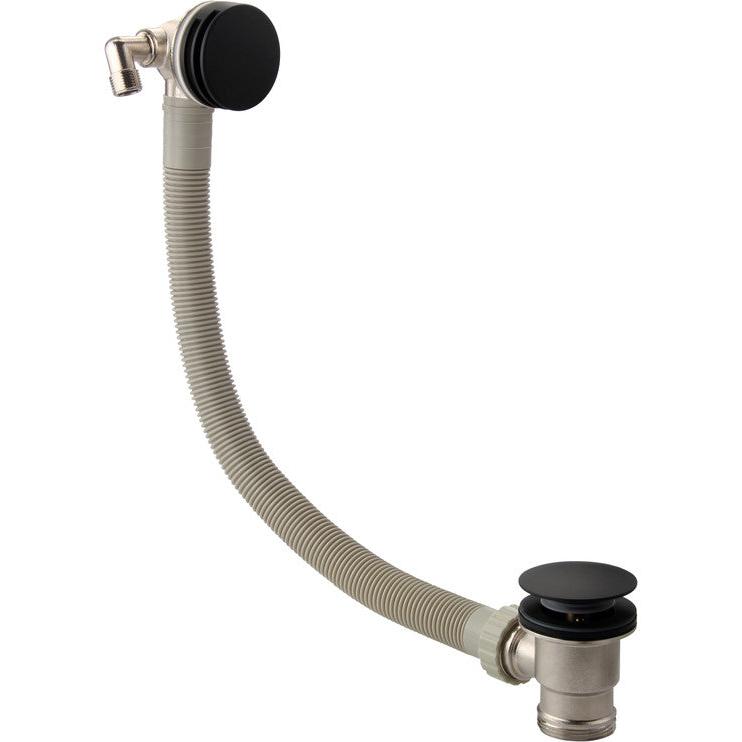 Matt Black Overflow Bath Filler