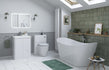 Calvino 350mm 2 Door Wall Hung Tall Unit - White Gloss