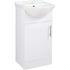 benito 450mm basin unit basin white gloss, Alessio, Sink Vanity Unit, Basin Unit, 3