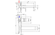 vema lys wall mounted basin mixer tap, Vema, Chrome Basin Taps, Taps, Wall Mounted Basin Taps, 4