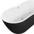 bellance freestanding bath 1655x745x580mm black, Baths, Free Standing Baths, Alessio, 4