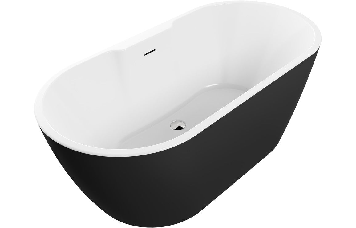 Bellance Freestanding 1655x745x580mm  Bath - Black