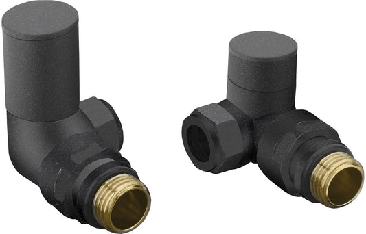 Corner Radiator Valve Pack - Anthracite