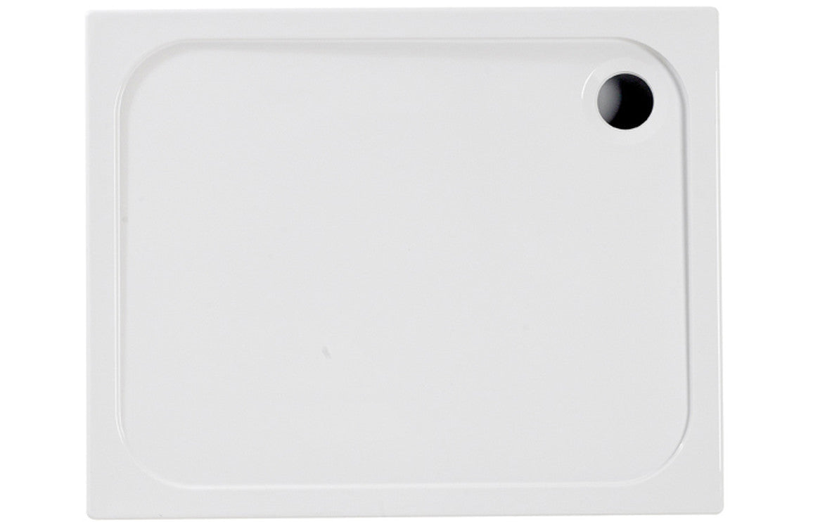 45mm deluxe 1500x700mm rectangular tray waste, Alessio, white, Rectangular Trays, Shower Trays, 2