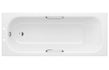 steel single end bath with grips anti slip 1700x700x500mm, Baths, Straight Baths, Alessio, 2