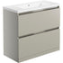 dante 815mm 2 drawer floor standing basin unit inc basin latte, Alessio, Sink Vanity Unit, Basin Unit, 6