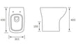 Rosa Back To Wall WC & Wrapover Toilet Seat