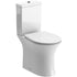 Anna Rimless Close Coupled Open Back WC & Soft Close Toilet Seat