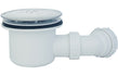 45mm deluxe 900x760mm offset quadrant tray waste right hand, Alessio, white, Offset Quadrant Trays, Shower Trays, 3