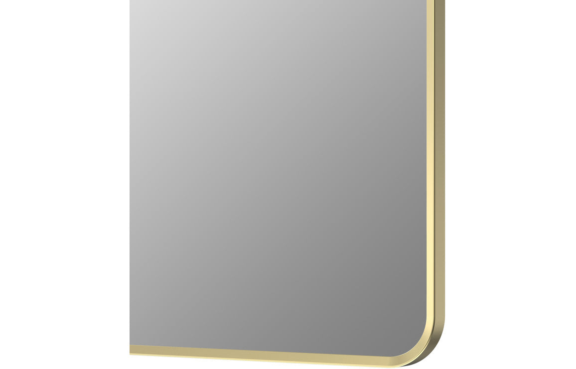 Arto 600x800mm Rectangle Mirror - Brushed Brass