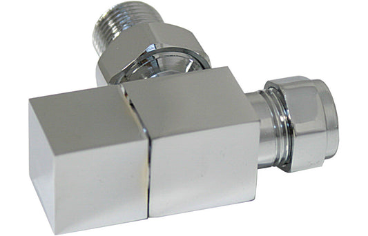 Angled Radiator Valve Pack (Pairs) - Chrome