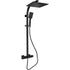 square cool touch thermostatic bar mixer riser kit matt black, Alessio, Mixer Showers, Showers, 2