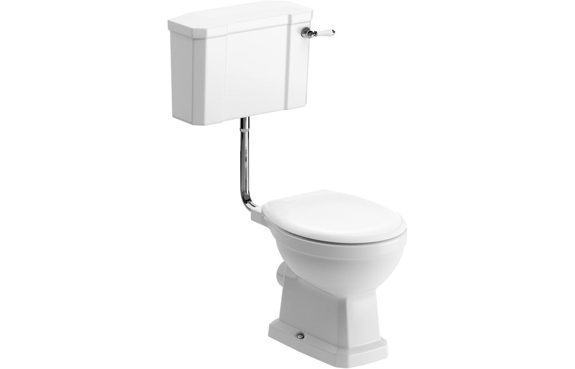 Florence Low Level WC & Standard Soft Close Toilet Seat