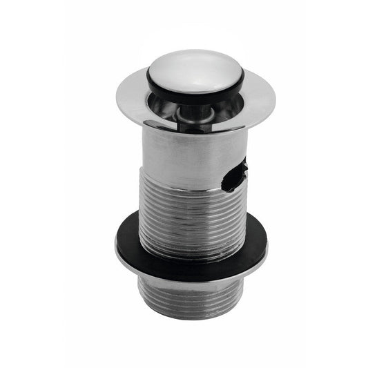 Slotted Click Clack Round Basin Waste Chrome