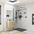 25mm 1600x800mm slate effect ultra slim rectangular shower tray waste, Alessio, grey, Rectangular Trays, Shower Trays, Slate Shower Trays, 3