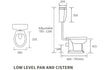 Florence Low Level WC & Standard Soft Close Toilet Seat