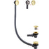 Sprung Bath Waste And Overflow - Brushed Brass