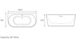filippo freestanding bath 1500x750x570mm, Baths, Free Standing Baths, Alessio, 4